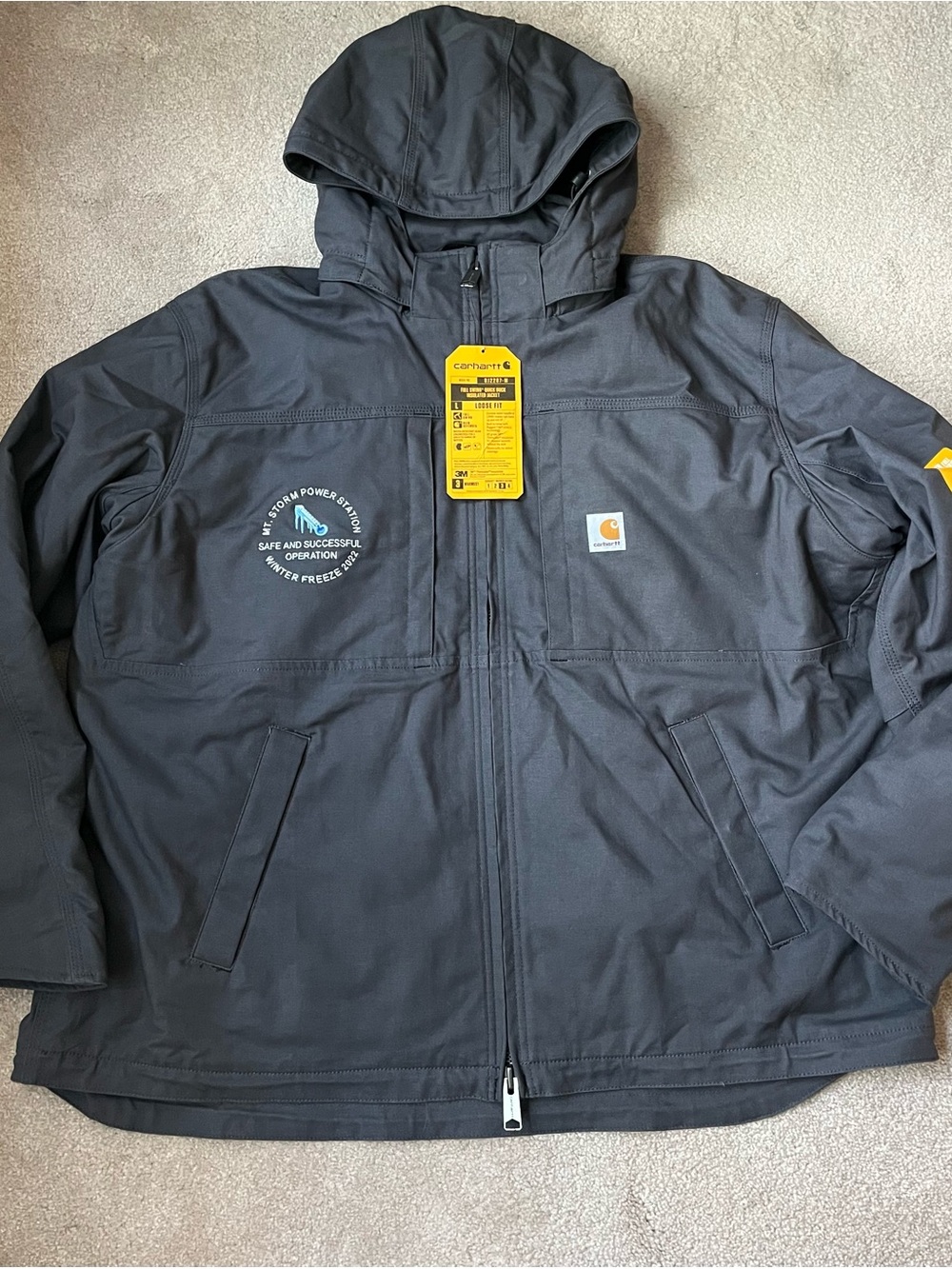 Carhartt Full Swing Loose Fit duck canvas insulated thinsulate jacket 2XL